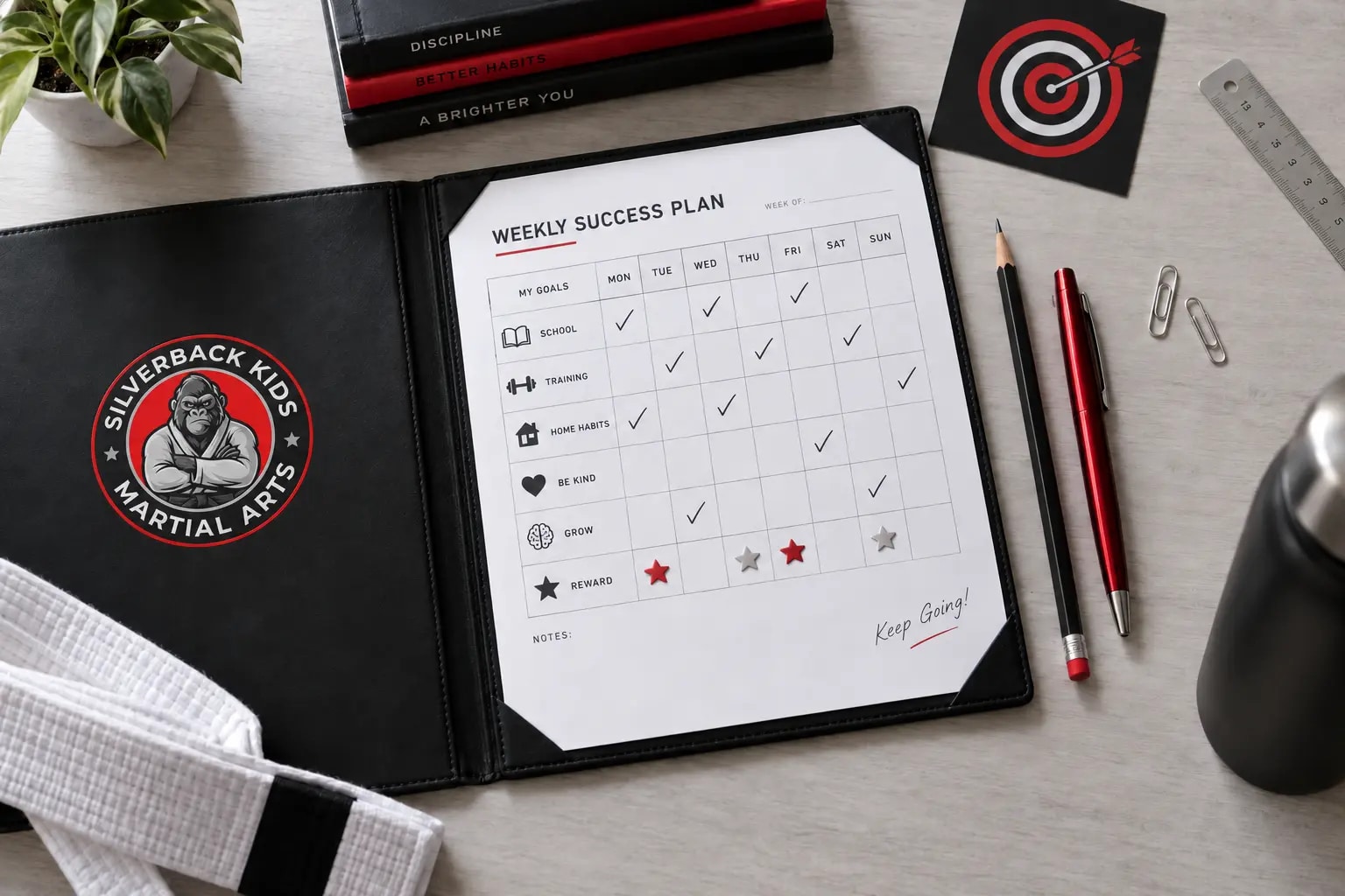 Silverback Weekly Success Plan at Silverback Kids Martial Arts