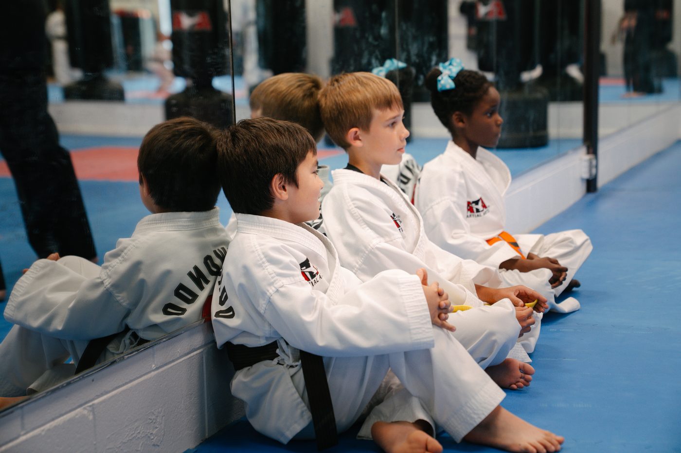 On the mat